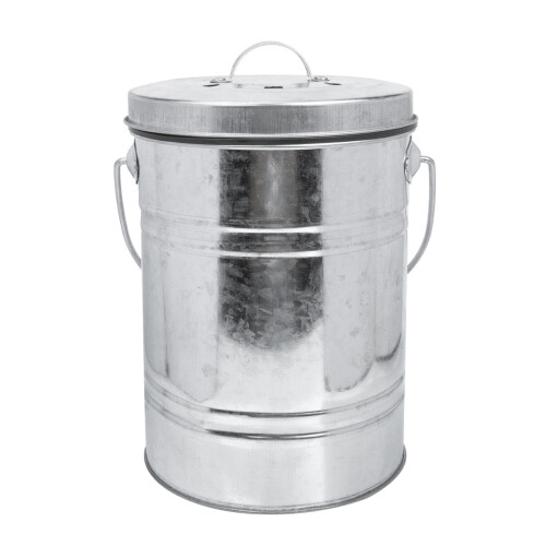 Countertop Garbage Can Kitchen Compost Bin Small Iron Trash Bin 2