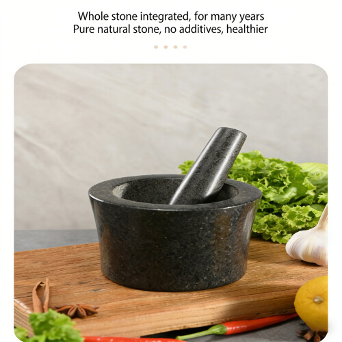 Strong Stone Mixing Bowl And Grinding cookware Making Dips-A 1