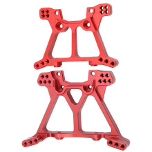 RC Aluminiumlegierung Vorder- und Hinterstoßdämpferbrücke für 1/10 Slash 4X4 TSM Rot