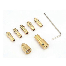 7 Pcs 0.5-3mm Electric Drill Bit Collet Micro Twist Drill Chuck Tool Adapter (3.17mm )