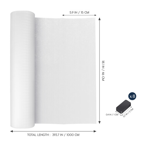 1 Rulle Spjällfilterpapper, Fläktskydd, Fettabsorberande (10 M) 1