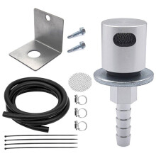 Remote Mount Vent Valve for Fuel Tanks - with Mounting Valve Brackets, 5/16in Barb Size Tank Vent Replacement Part