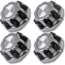 4 Pcs 8 Lug Wheel Center Caps for Chevy Silverado 1500HD 2500 3500, Avalanche, Suburban, Sierra Yukon 1998-2013
