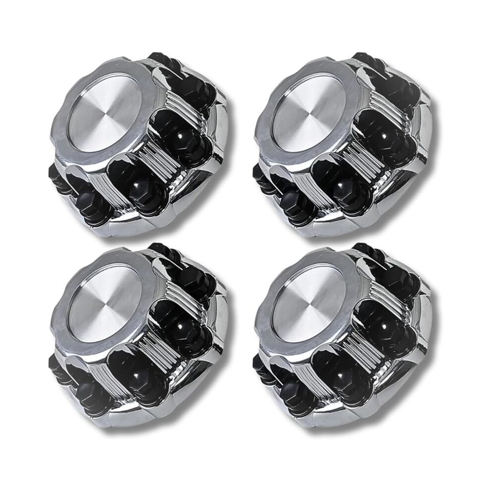 4 Pcs 8 Lug Wheel Center Caps For Chevy Silverado 1500Hd 2500 3500, Avalanche, Suburban, Sierra Yukon 1998-2013 6031034983254