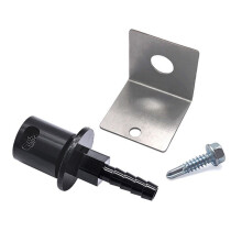 Fuel Tank Vent Roll over Valve with Bracket Kit Remote Mount Rollover Check Valve for Holley Sniper EFI 5/16 Hose Barb