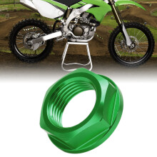 Aluminium-Vorderachsmutter für Motorrad, M18x1,5, passend für Kawasaki & Honda, grün