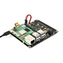 Für Raspberry Pi 5 PCIe auf 4-CH M.2 NVMe SSD Adapterplatine, Kompatibel mit 2280/2260/2242/2230 M.2 Festplatten für PI5