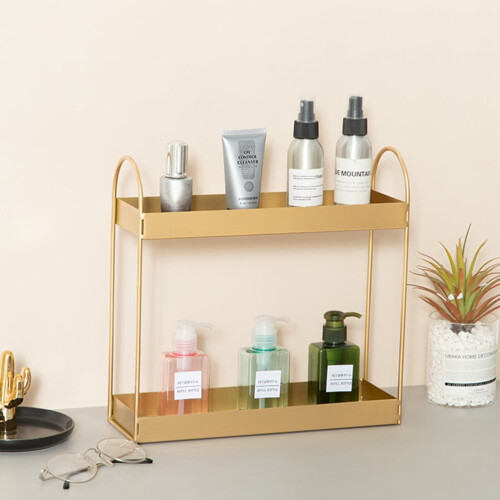 1pc Makeup Organizer Cosmetic Storage Shelf Decorative Vanity Organizer 1
