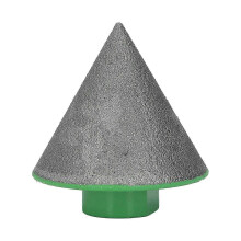 M14 Green Diamond Beveling Chamfer Bit Simple Operation 60 Base Angle Milling Bit for Polishing Shaping 50mm/2in