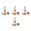4Sets Mini Outdoor Kampvuur Model Hars Multi Creatieve Decoratie 4