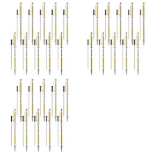 Kits de Caneta com 30 Peças para Torneamento de Madeira, Kit de Caneta Giratória Slimline de 7 mm com Refil para Suprimentos de Torneamento, Prata