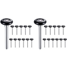 24-Pack Nylon Garageportsrulle 2 Tum Tysta Garagerullar Bulk 6200Z Ersättningsgarageportrulle