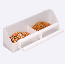 (1pc) Double Slot Bird Feeder for Parrots, Budgies, Cockatiels