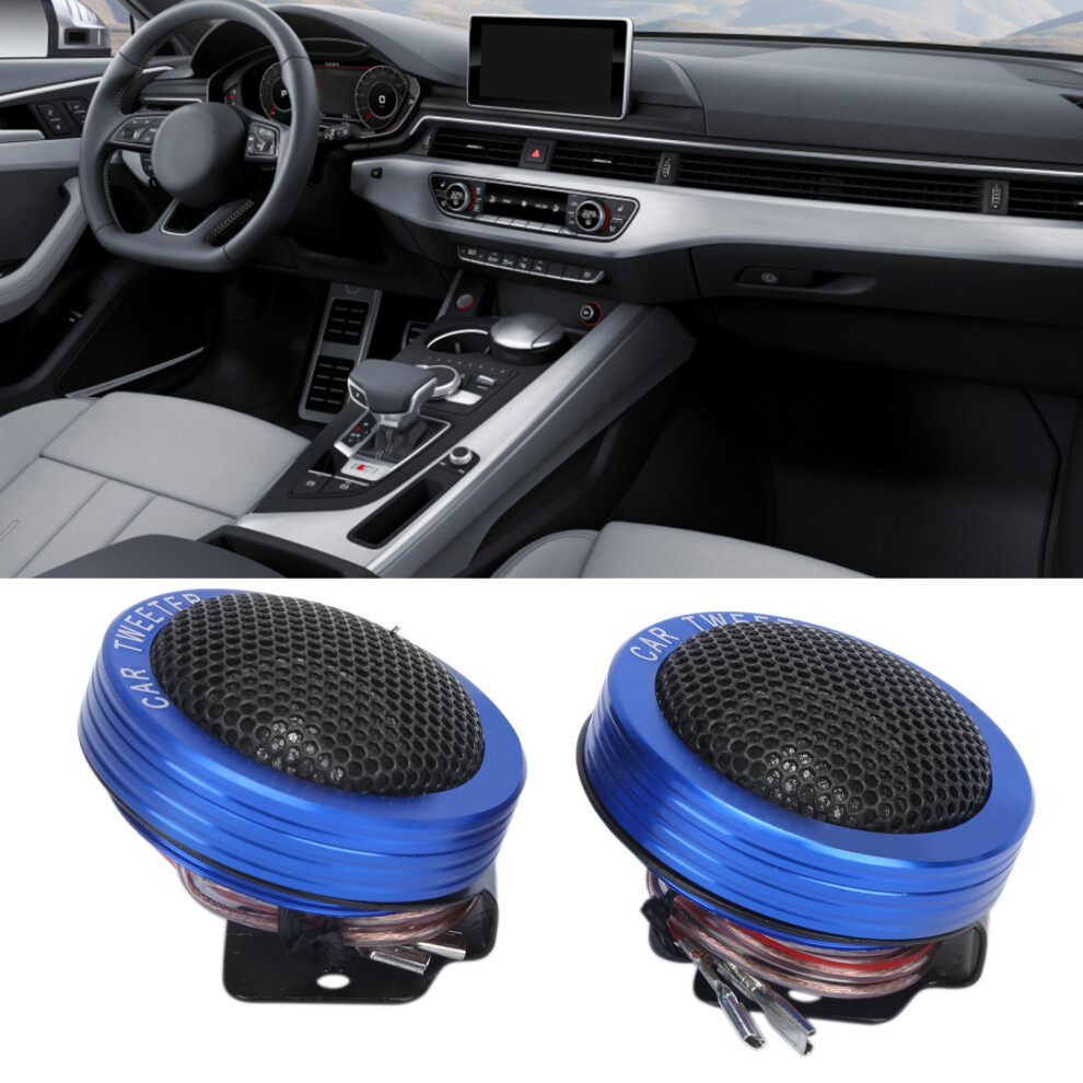 Pair 150W Car Mini Tweeter Speaker Dome 4Î© 98Db Blue 7651390740699