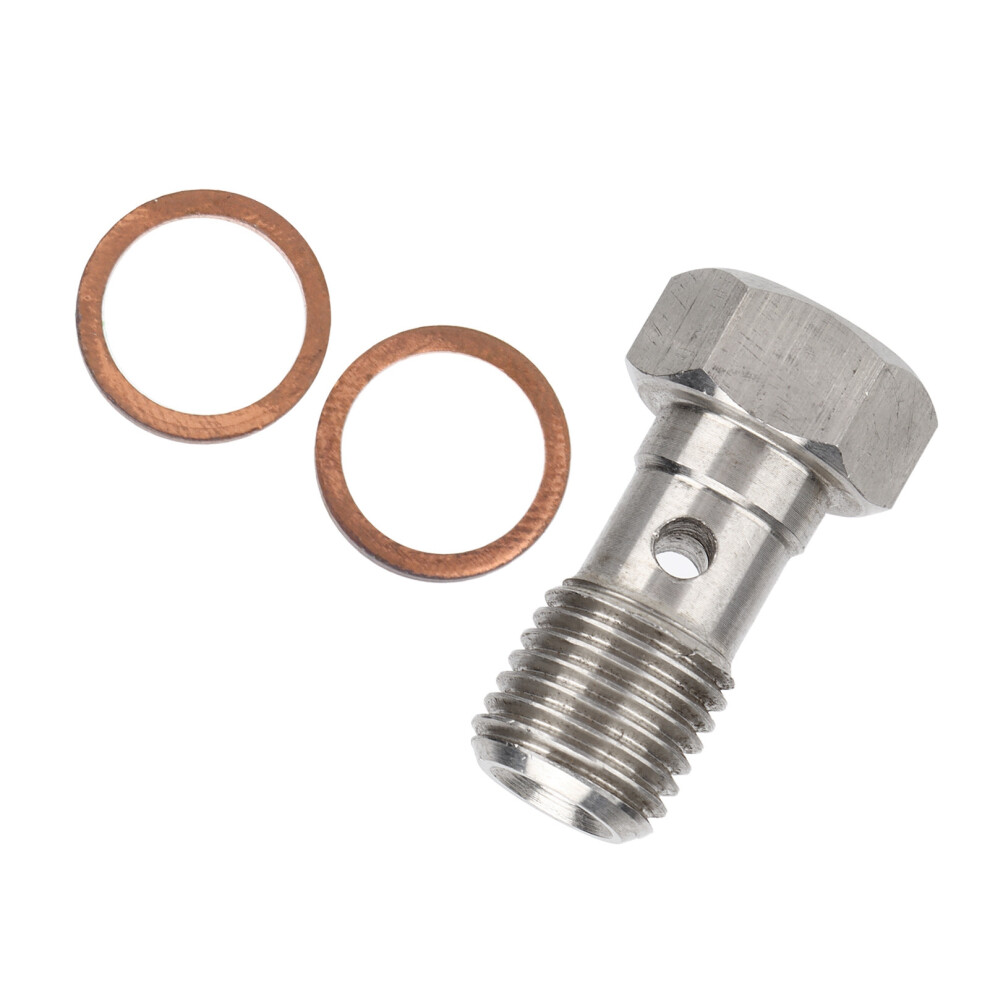 Durable Stainless Steel Brake Fitting 7/16In X 20 Unf Banjo Bolt With Washers 9441390740779