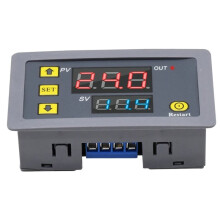 110V 220V Digitale Tijdvertragingsrelais Dubbele LED-Display Cyclustimer Bedieningsschakelaar Instelbare Timingrelais Tijdvertragingsschakelaar