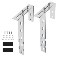 Solar Panel Bracket Hook Adjustable Photovoltaic Panel Mounting Hook for Balcony PV System Installation