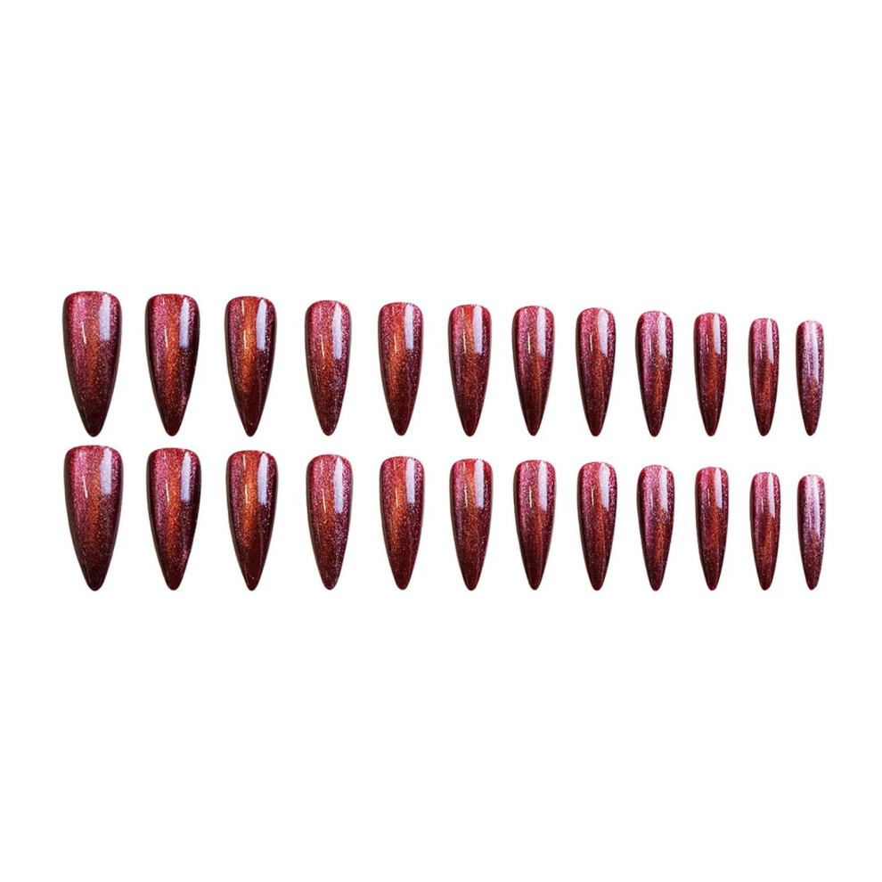 Zhouq-Outdoors Comfy Almond Press On Nails For Daily & Party Wear