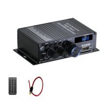 AK380  Digital Förstärkare HiFi Ljud Karaoke 2 Kanals Hemmabioförstärkare Klass D Förstärkare USB  AUX Ingång