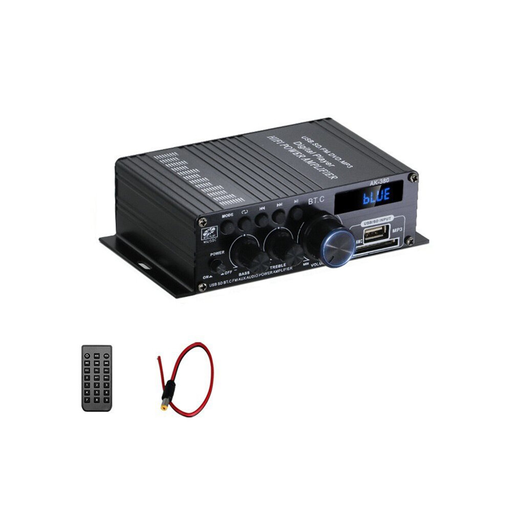 Ak380 Digital Amplifier Hifi Audio Karaoke 2 Channel Home Theater Amplifier Class D Amplifier Usb Aux Input 4713620852275