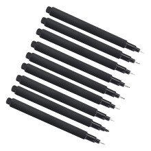 Wasserdichtes schwarze Nadelpinsel-Set 0,05–1,0 mm für Skizzen und Zeichnungen