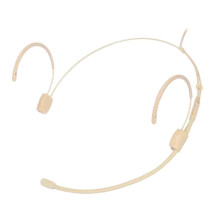 4-Pins Elektretcondensator-Hoofdbandmicrofoon met 3,5 mm Bedrading, Dubbele Oorhaak, 4-Pins XLR-Stekker