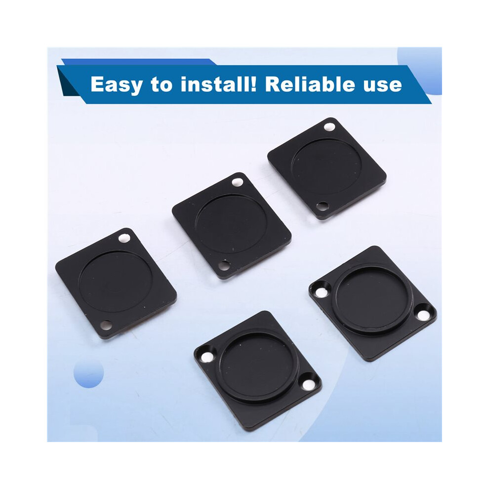 5Pcs Panel Mount Blank Plate, D-Type Cover Plate Patch Board, Panel Base For Connectors And Xlr Connectors 4714120609185