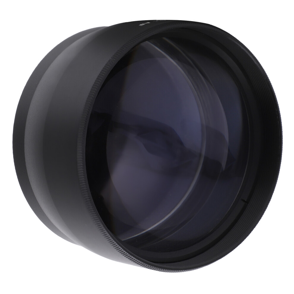 58Mm 2X Magnification Teleconverter Lens For Camera, Aluminum Black 7641390741611