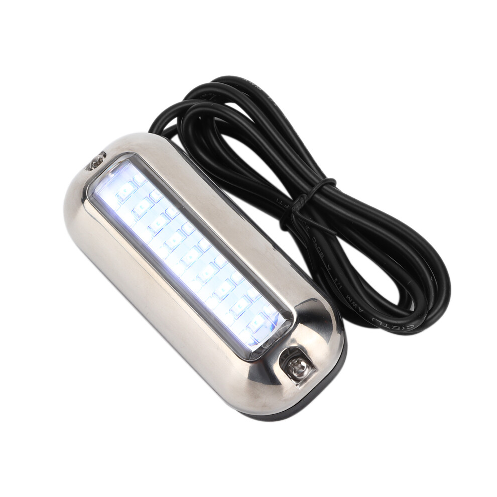 27Led Underwater Boat Ip68 74Lm Stainless Steel Transom Lamp Blue/Light 9391390741620