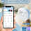 (Blue) Wireless Mini Sticker Printer Inkless Photo and Label Maker Small Size Designs for Labels and Notes  Purple 4