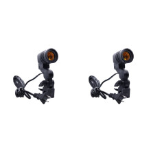 2pcs 1.8m E27 Photography Light Lamp Holder with AC Socket Umbrella Holder and Bulb Mount US Plug