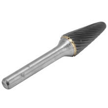 12 mm Wolframstahl Hartmetallfräser, Doppelrill, 6 mm Schaft