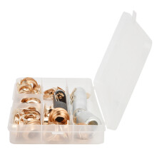 Brass Grommet & Eyelet Kit 50Pcs with 3 Tools 12mm Heavy Duty for Crafting