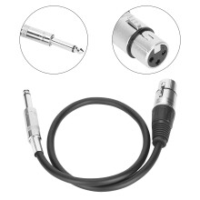6.35mm XLR Female to TRS Balanced Audio Interconnect Cable 1m