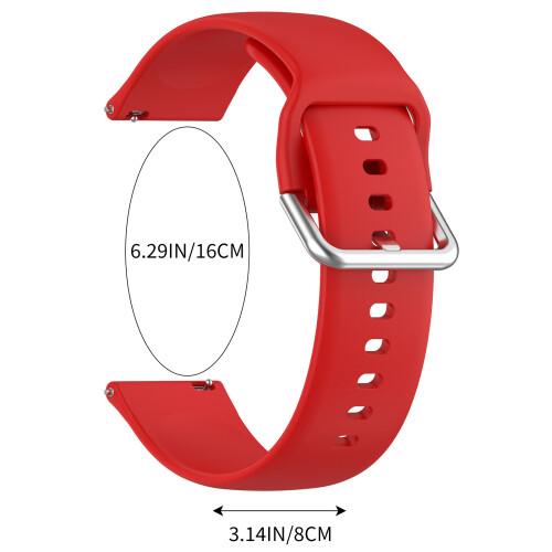 (red, S) Silicone CMF Watch Strap - Comfortable & Stylish Gift