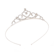 (K) Princess Crystal Tiaras for Girls Bridal Party Hair Jewelry