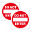 8 Piece Do Not Enter Sign Sticker Quick Installation No Entry 7
