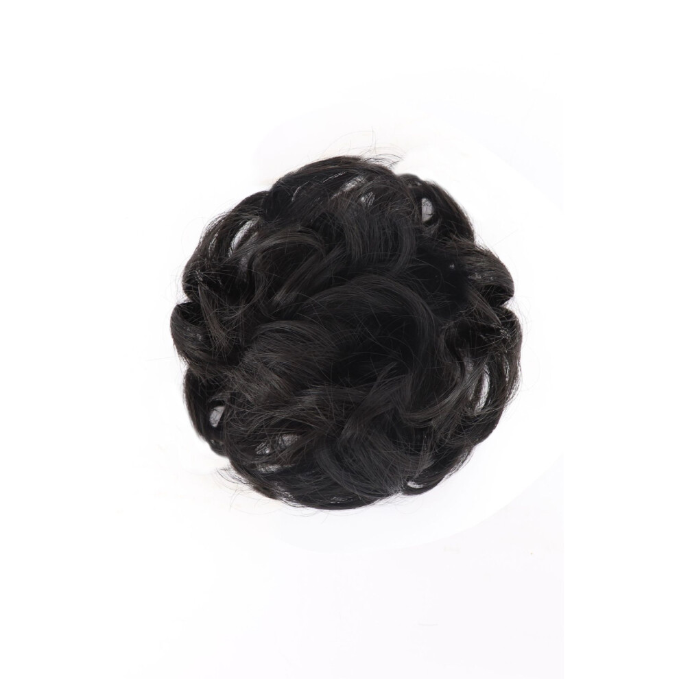 Creation-3C (Natural Black) Fluffy Matte Wig Bun - Female Volumes Hair