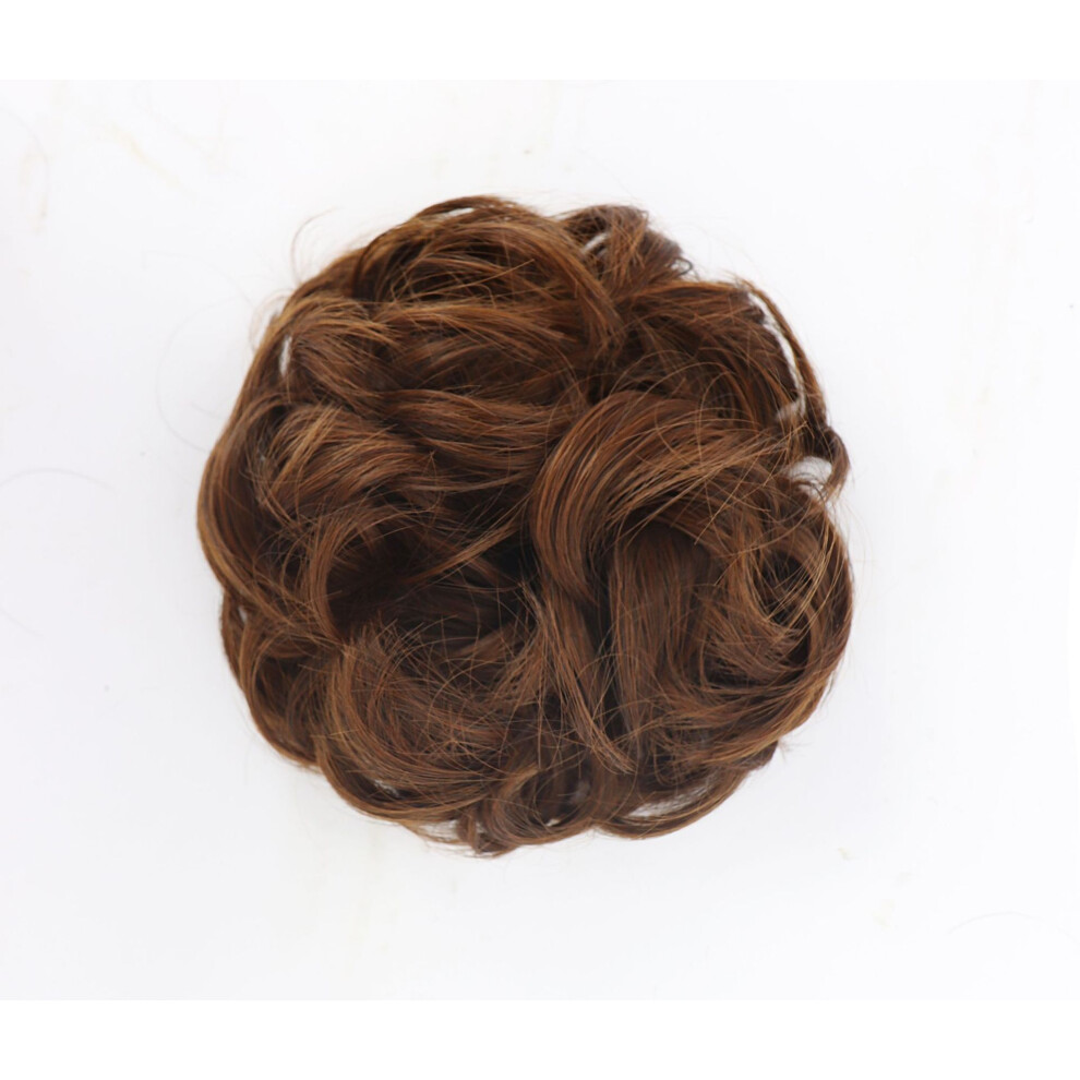 Roc-Electron Light/Brown ( Brown) Fluffy Matte Wig Bun - Voluminous Messy Hairstyle
