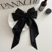 (Black) Bar Mitzvah Hairpin with Ribbon Bowknot