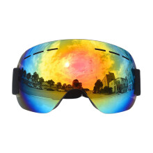 (Red) Windproof Anti-Fog Ski Goggles for Adults