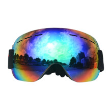 (Green) Windproof Anti-Fog Ski Goggles for Adults