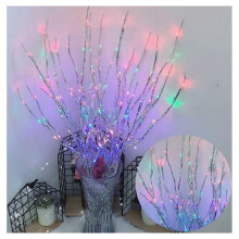 5-Pack Lighted Branches for Vases – 100-LED Christmas Twig Lights, Bendable Fairy Lights with Stakes, Indoor/Outdoor Decoration, Compatible with