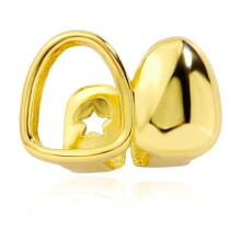 Geometric Hollow Star Zircon Grillz Vintage Hip-Hop Tooth