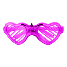Xinwanna Kinder-LED-Brille, die im Dunkeln leuchtet, 3 Leuchtmodi, Herzform, batteriebetrieben, Cosplay- und Party-Requisite (Typ K)