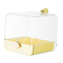 Papageienbadewanne, Vogelbadebox, Reinigungszubehör, Papageienbadehaus, Käfig, Vogeldusche für Unzertrennliche, Kanarienvögel, Nymphensittiche,