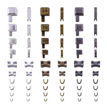 Suministros para reparación de cremalleras de ropa, pasador de inserción, cremalleras inferiores, tope