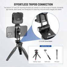 NEEWER Metall-Smartphone-Stativadapter mit Arca-Swiss-Basis und Blitzschuh