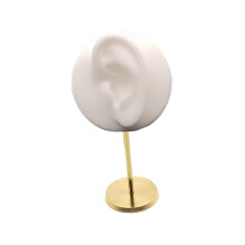 Earring Display Stand Silicone Ear Mannequin Stand for Party Desktop Jewelry White Left