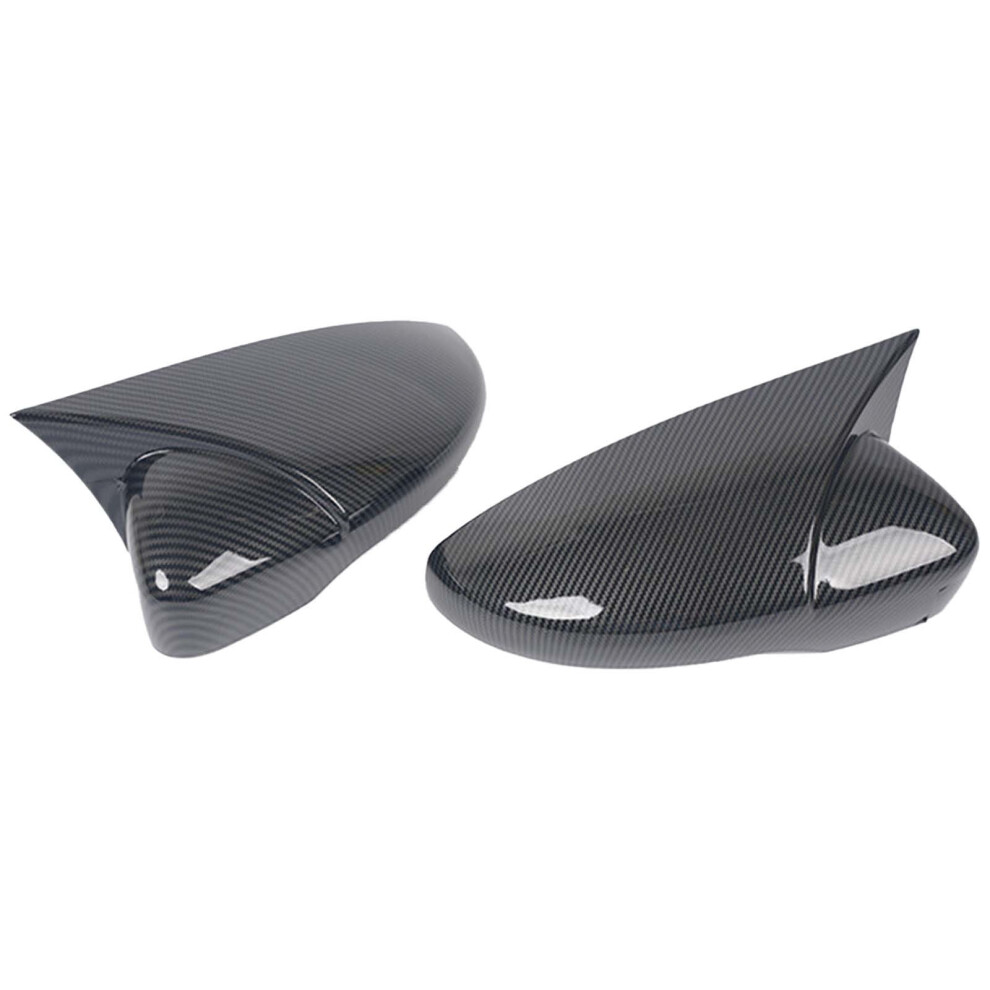 Rearview Mirror Covers For Volkswagen Bora 2012Â2016, Carbon Color, Compatible With Oem Mirrors Black 9028731217727